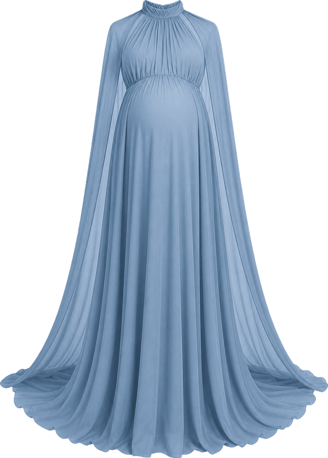 Vestido Capa Azul