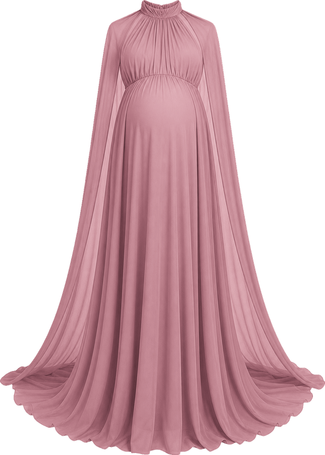 Vestido Capa Rosa